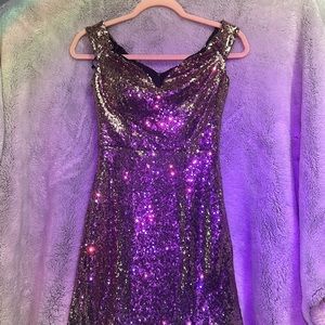 Rose gold prom dress